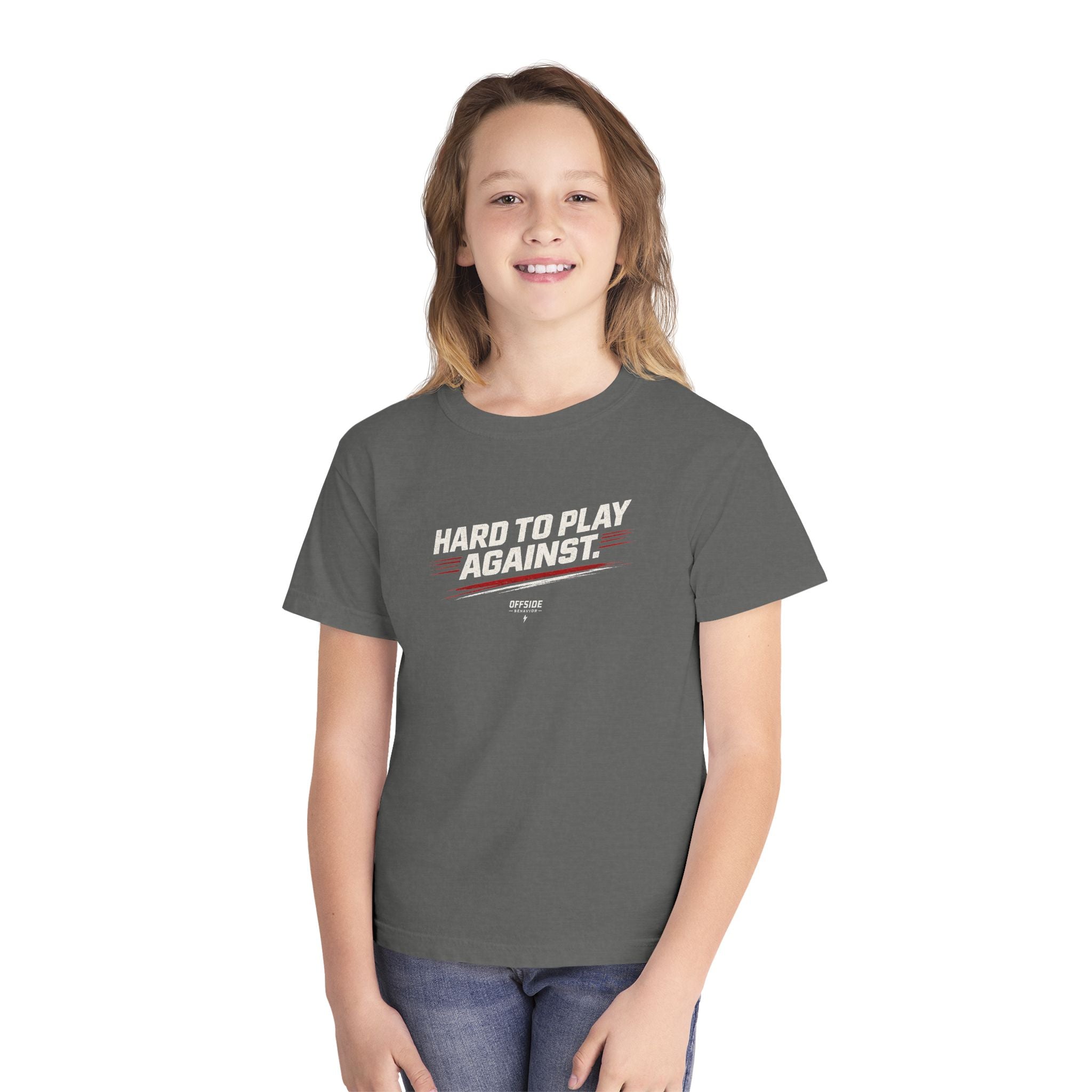 Youth T‑Shirt “Hard to Play Against” Graphic Tee
