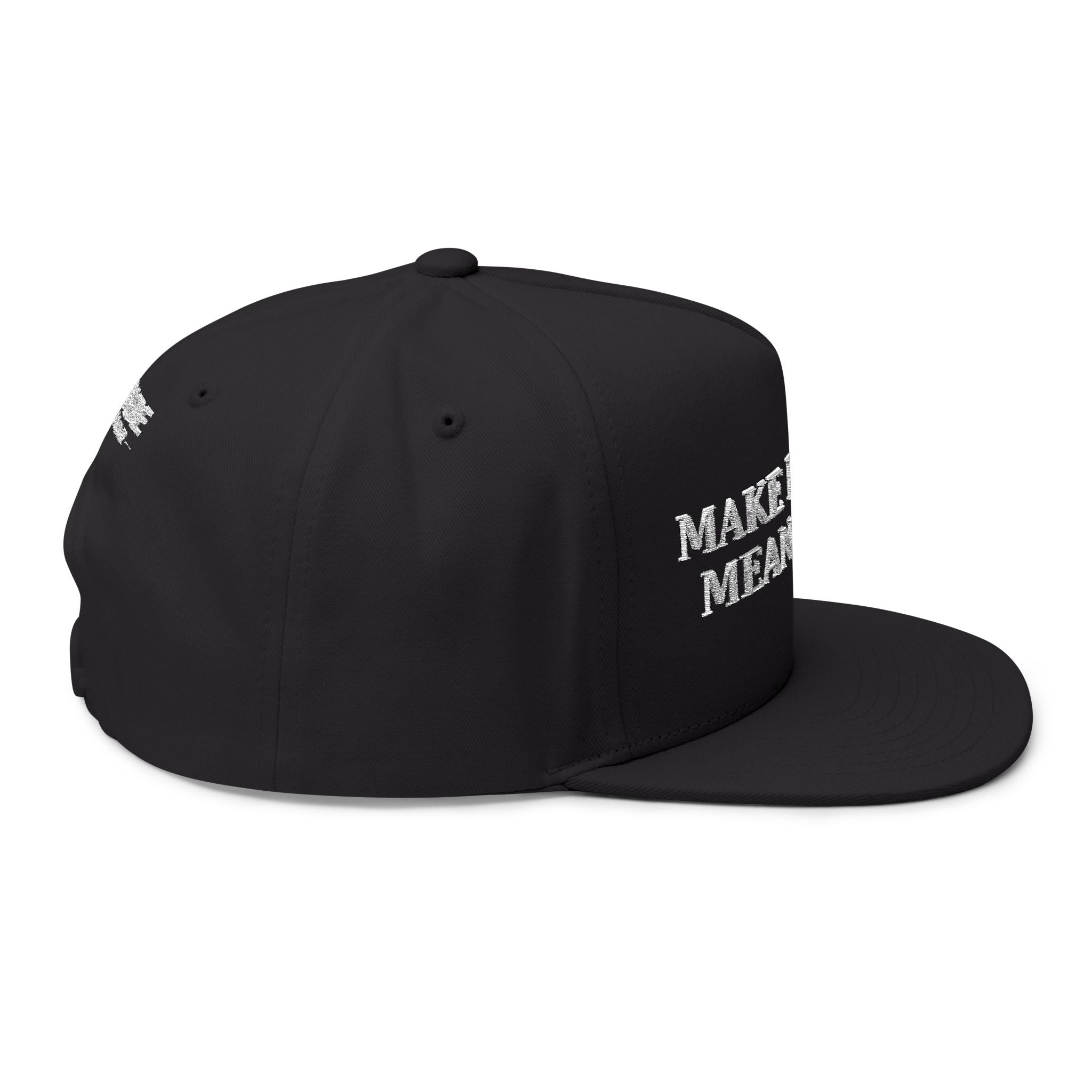 Make Hockey Mean Again Embroidered Flat Bill Cap
